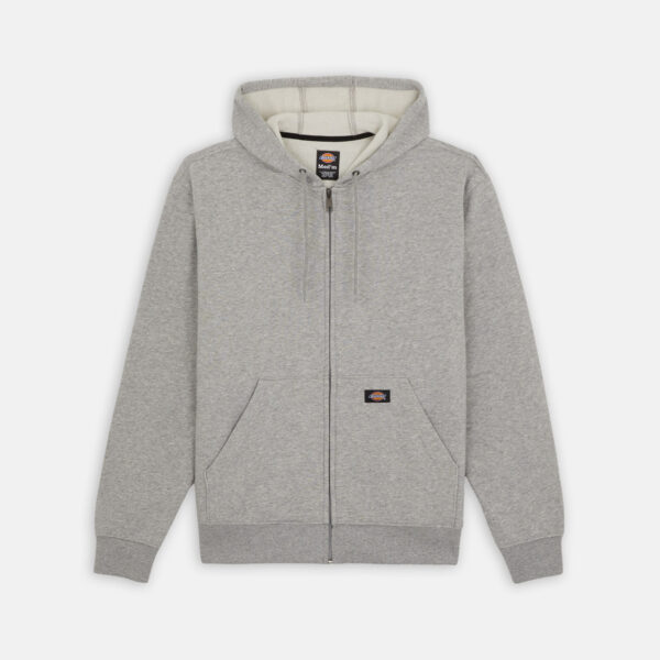 Dickies Workwear DK0A4XTOHG01 MIDWEIGHT FULL ZIP FLEECE HOODIE REGULAR HEATHER GREY 889440609307