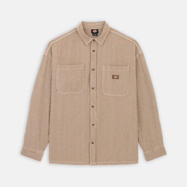 Dickies DK0A4YB2MR11 HICKORY SHIRT LS MUSHROOM 195439905979