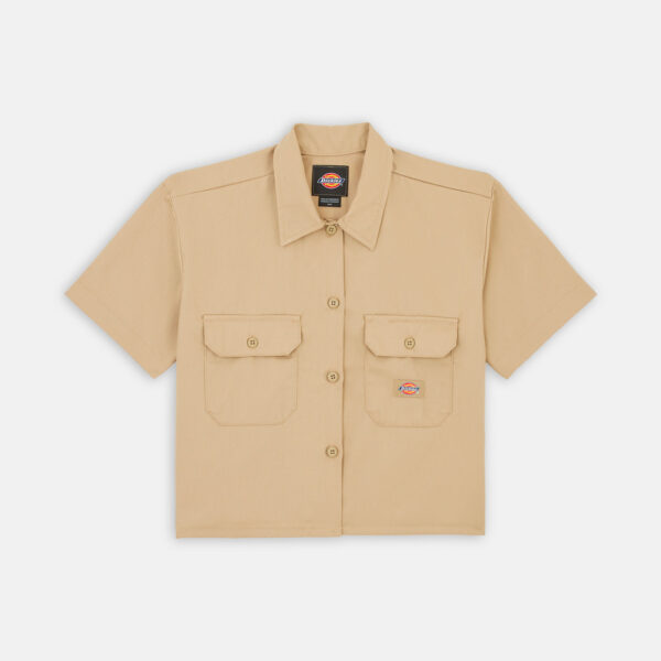 Dickies DK0A4YSXKHK1 WORK SHIRT CROPPED SS W KHAKI 196520133585