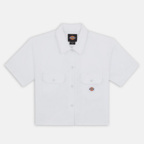 Dickies DK0A4YSXWHX1 WORK SHIRT CROPPED SS W WHITE 196520174069