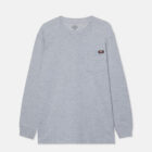 Dickies Workwear DK0WL450HG01 HEAVYWEIGHT LS POCKET TEE RELAXED HEATHER GREY 5053823354114