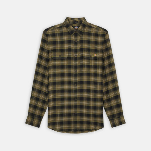 Dickies Workwear DK0A4XU6J611 FLEX FLANNEL LS SHIRT RELAXED SPHAGNUM 196520325195