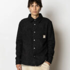 Fat Moose FM2789_Black Ace boucle overshirt Black 5715528144079