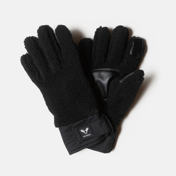 Fat Moose FM2802_Black Pile gloves Black 5715528162356