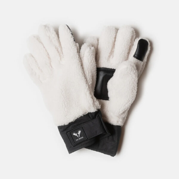 Fat Moose FM2802_Off_White Pile gloves Off White 5715528162417