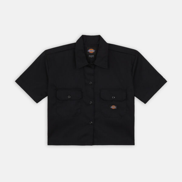 Dickies DK0A4YSXBLK1 WORK SHIRT CROPPED SS W BLACK 889440857692