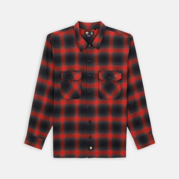 Dickies DK0A865NJ571 DICKIES X SPITFIRE FLANNEL LS SHIRT RED OCHRE 196520320718